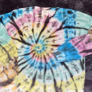 Electric & Rose tie dye crew neck sweatshirt
